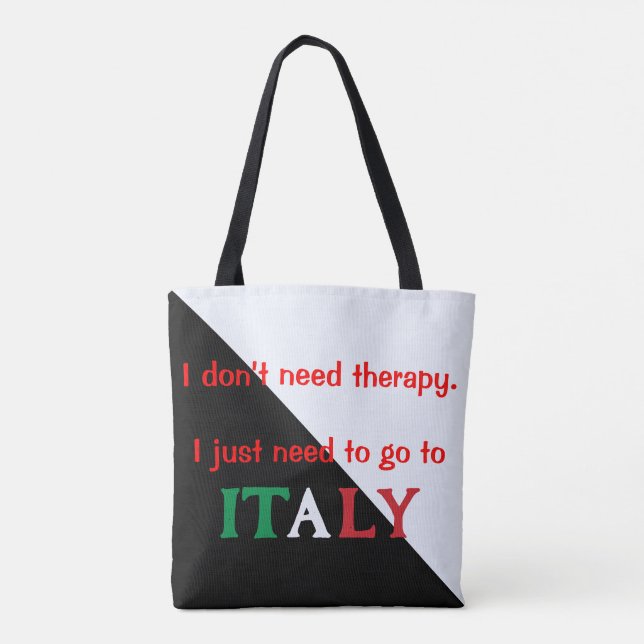 Funny Italian Women's Handbag Tasche (Rückseite)