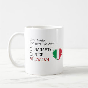 Funny Italienisch frech schöne Weihnachten Kaffeetasse