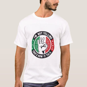 Funny Italy Pride - ich schreie nicht T-Shirt