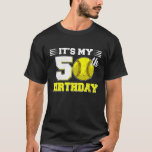 Funny It's My 50 th Birthday Softball Lover 50 T-Shirt<br><div class="desc">Funny ist mein 50. GeburtstagsSoftball Lover 50 Jahre altes Shirt</div>