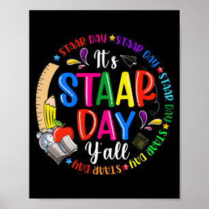 Funny It's Star Day Y'all Testing Teachers Exam Poster