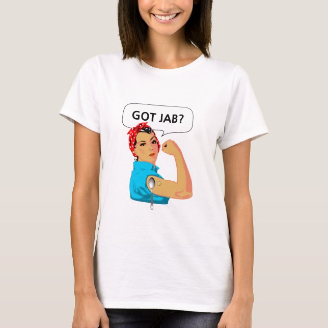 Funny Jabbed Cartoon T-Shirt (Vorderseite)