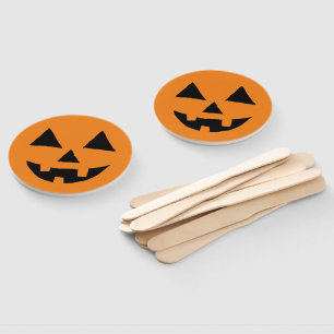 Funny Jack O Lanter Halloween Art Simple Jack O Fächer
