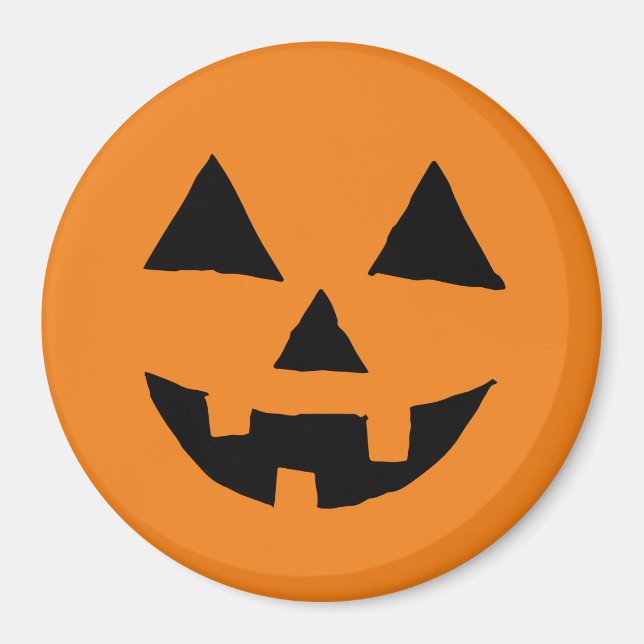 Funny Jack O Lanter Halloween Art Simple Jack O Magnet (Vorne)