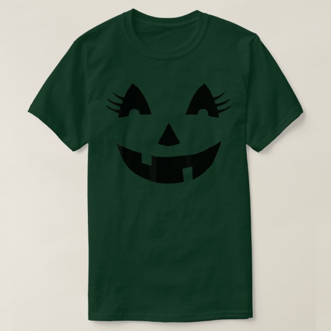 Funny Jack O' Lantern Pumpkin mit EyeLashes für H T-Shirt (Design vorne)