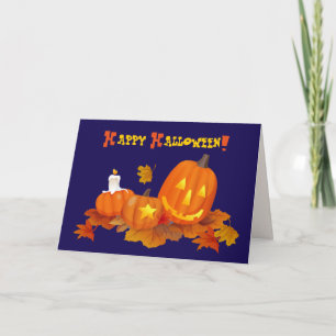 Funny Jack O'Lanterns Halloween Karte