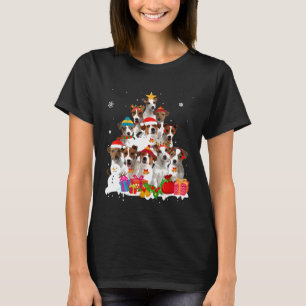Funny Jack Russell Terrier Christmas Tree Pet Dog T-Shirt