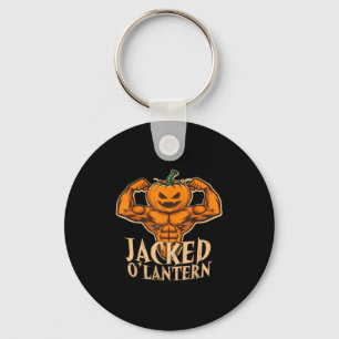 Funny Jacked Halloween Pumpkin Workout Motivation Schlüsselanhänger