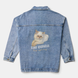 Funny Jacket Cat Lover's Jacket Jeansjacke