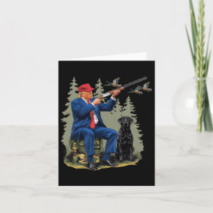 Funny Jagd Duck Trump Camouflage Jagd Hallo Huntin Karte