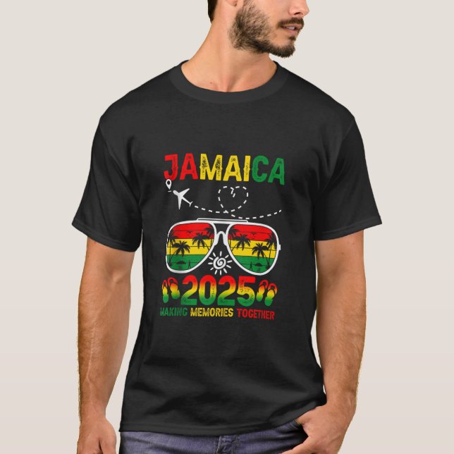 Funny Jamaica 2025 Making Memories Together Summer T-Shirt (Vorderseite)
