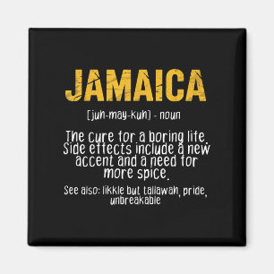 Funny Jamaica Definition Sprichwort Jamaican Patoi Magnet
