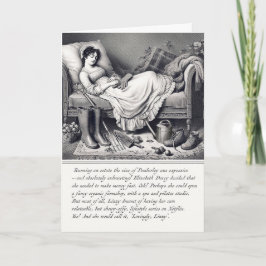 Funny Jane Austen Pride & Prejudice Grußkarte Karte