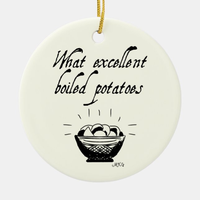 Funny Jane Austen Pride & Prejudice Personalisiert Keramik Ornament (Vorne)