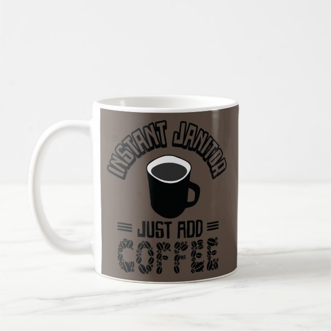Funny Janitor Cleaning Custodian Coffee Lover  Kaffeetasse (Links)