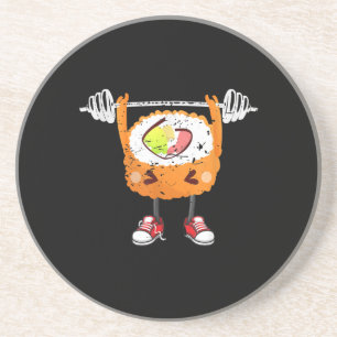 Funny Japanese Food Gym Weightlift Geschenk T - Sh Getränkeuntersetzer