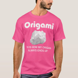 Funny Japanese Origami Paper Faltung Sprichwort T-Shirt