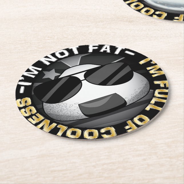 Funny japanese riceball runder pappuntersetzer (Angewinkelt)