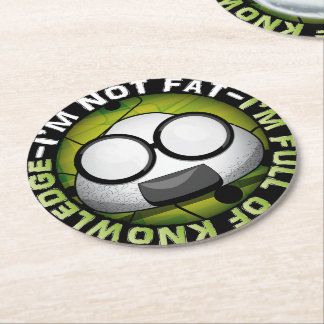 Funny japanese riceball runder pappuntersetzer