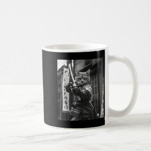 Funny Japanese Samurai Cat Meme Martial Arts Vater Kaffeetasse