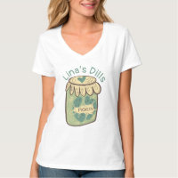 Funny Jar Pickles Dill Green Food Lover T - Shirt