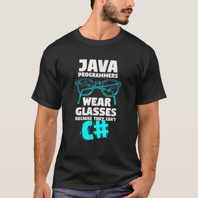 Funny Java Programming Zitat Computer Science Spaß T-Shirt (Vorderseite)
