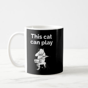Funny Jazz Cat Drummer  Kaffeetasse
