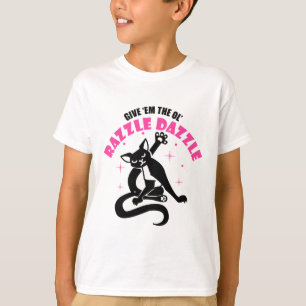 Funny Jazz Cat Pose geben Ihnen das Ol Razzle T-Shirt