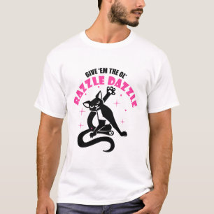 Funny Jazz Cat Pose geben Ihnen das Ol Razzle T-Shirt
