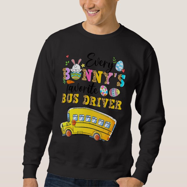 Funny Jeden Lieblings-Bus-Fahrer glücklich Ost Sweatshirt (Vorderseite)