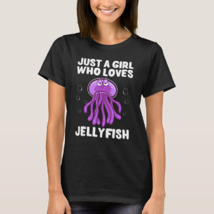 Funny Jellyfish Design für Girls Seeblätter T-Shirt
