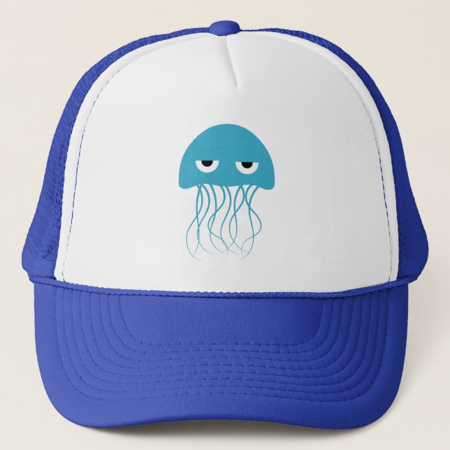Funny Jellyfish hats Truckerkappe (Vorderseite)