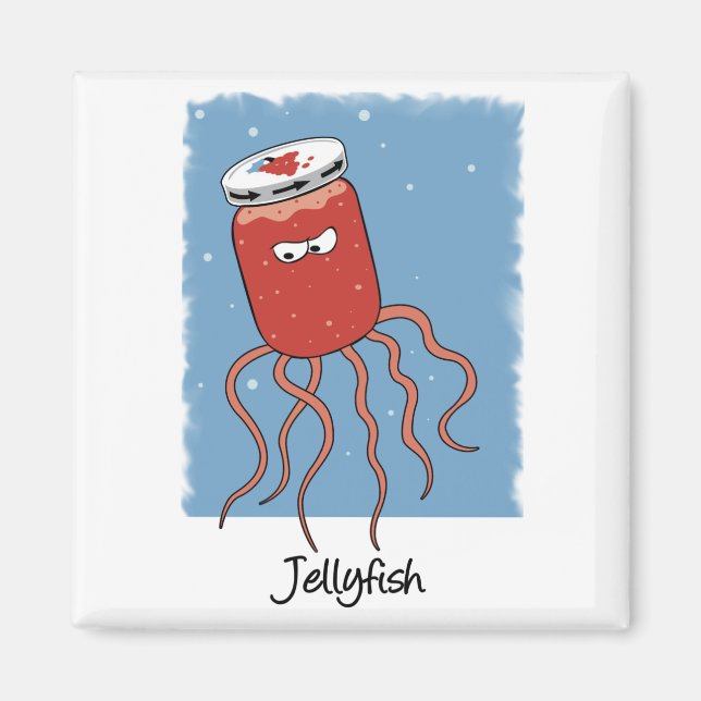 Funny Jellyfish-Magnet Magnet (Vorne)