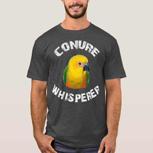 Funny Jenday Conure Apparel Conure Whisperer T-Shirt (Vorderseite)