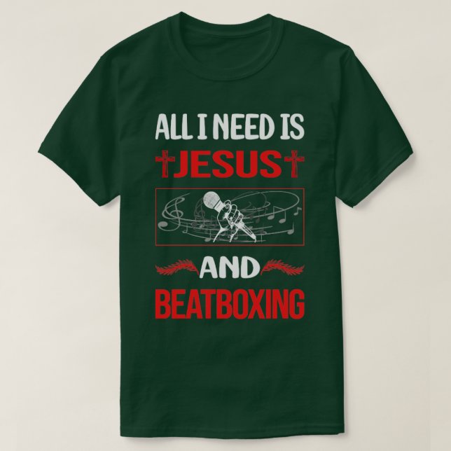Funny Jesus Beat Box Beatboxing Beatbox T-Shirt (Design vorne)