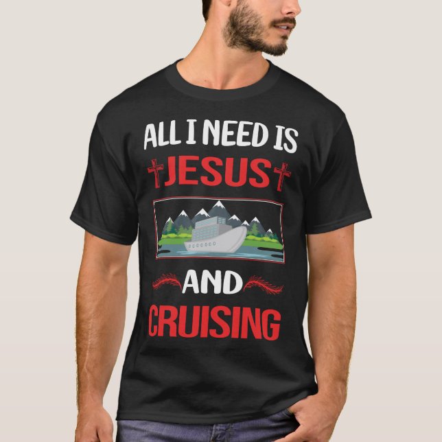 Funny Jesus Cruising Cruise T-Shirt (Vorderseite)
