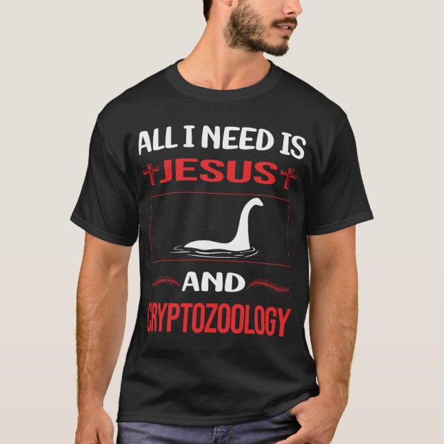 Funny Jesus Cryptozoology Cryptid Cryptid Cryptids T-Shirt (Vorderseite)