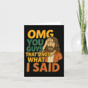 Funny Jesus, das nicht das sagte, was religiöser G Karte