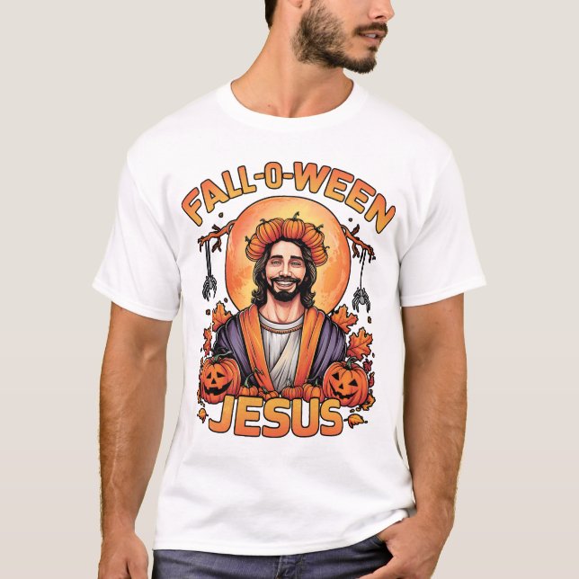 Funny Jesus Halloween Spooky Holiday Tshirt (Vorderseite)
