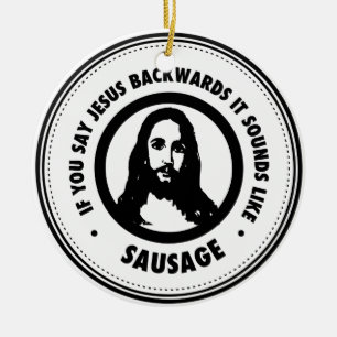 Funny Jesus Keramikornament