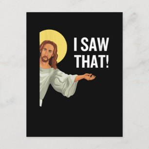 Funny Jesus Meme sah ich, dass Christlicher Zitat  Begleitkarte