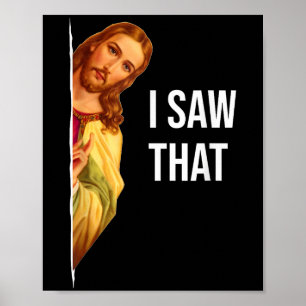 Funny Jesus Meme Zitat - Mens & Amp; Womens Cliff  Poster