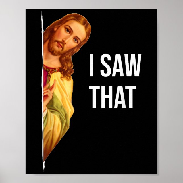Funny Jesus Meme Zitat - Mens & Amp; Womens Cliff  Poster (Vorne)