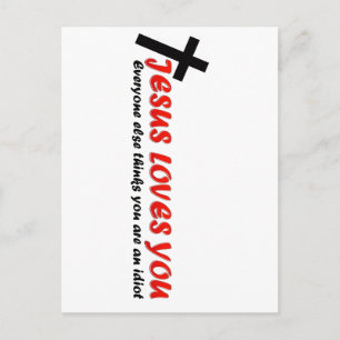 Funny Jesus Postkarte
