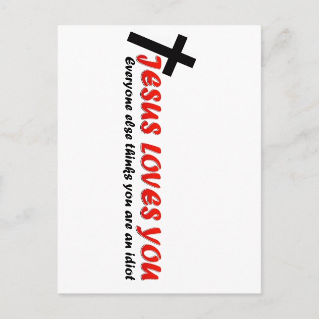 Funny Jesus Postkarte (Vorderseite)