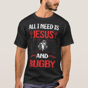 Funny Jesus Rugby T-Shirt