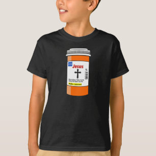 Funny Jesus Rx Verschreibung Flasche T-Shirt