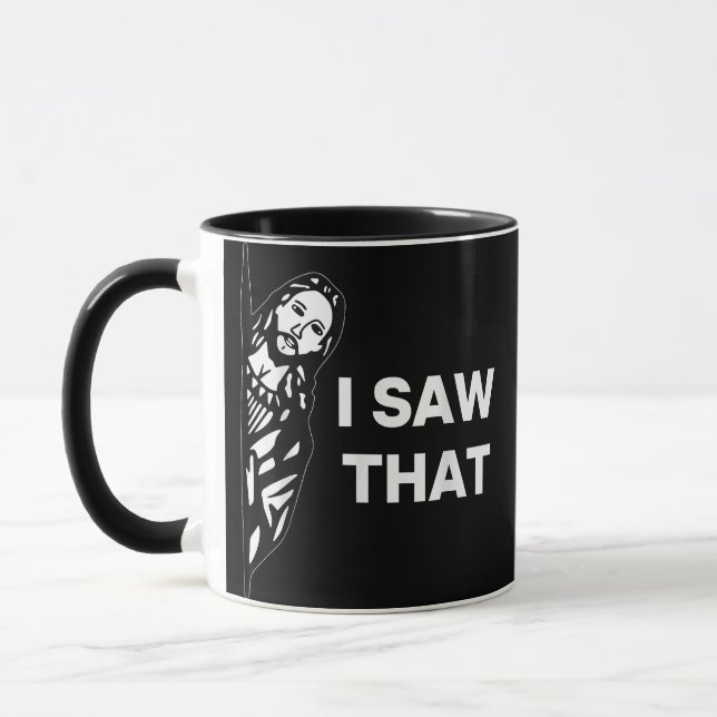 Funny Jesus sah ich, dass Tasse (Links)