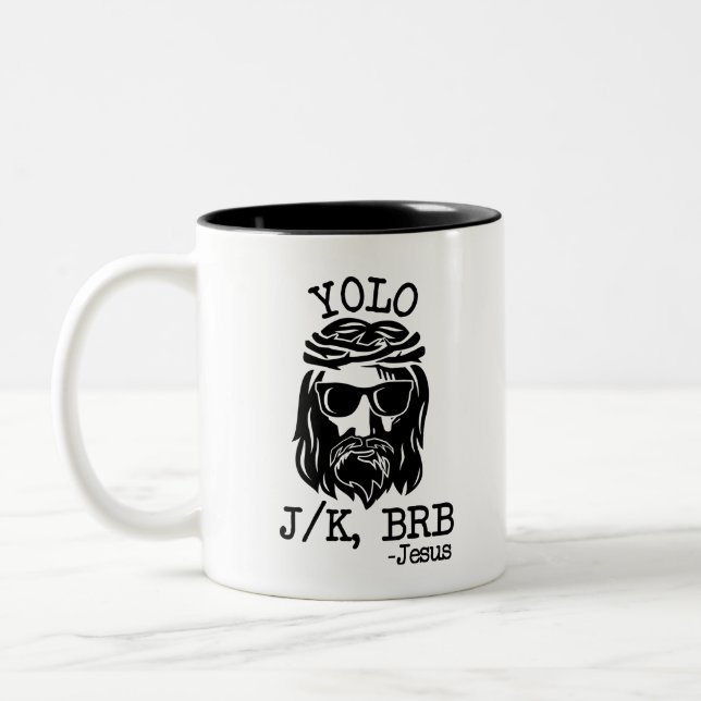 Funny Jesus Tasse (Links)
