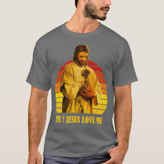 Funny Jesus trägt Dackel Hund T-Shirt